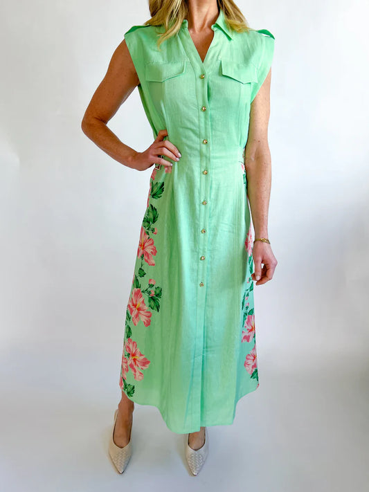 Hillary Dress - Pink Hibiscus