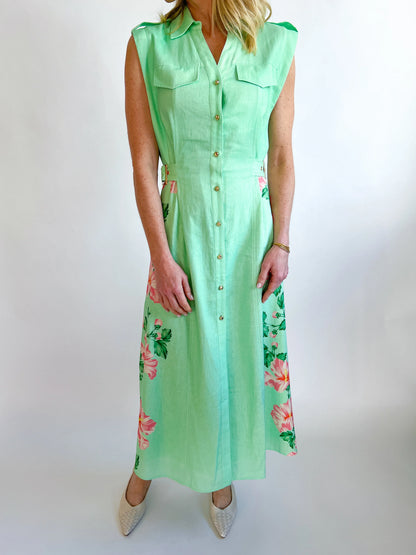 Hillary Dress - Pink Hibiscus