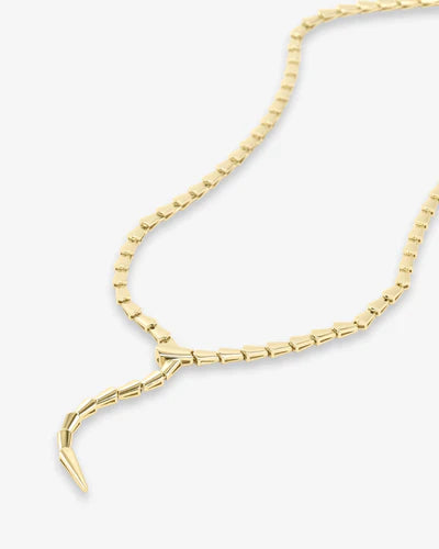 Mama Serpent Lariat Necklace