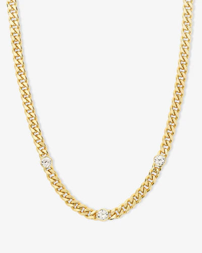 Julian Triple Diamond Cuban Chain Choker