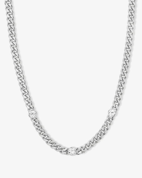 Julian Triple Diamond Cuban Chain Choker