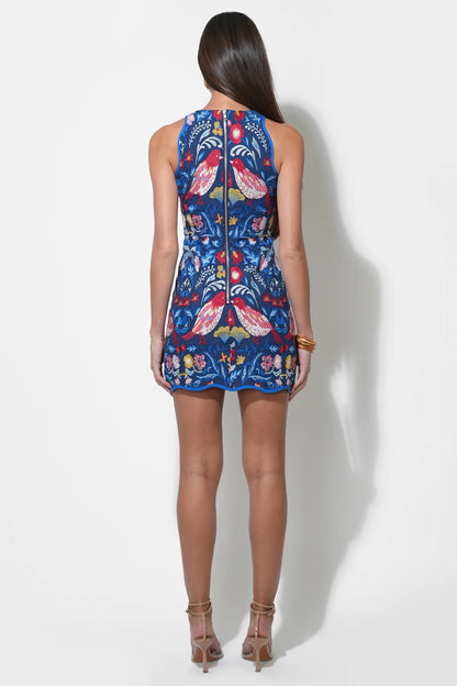 Jayz Strappy Dress with Cutouts - Blue Multi - BAY WINDOW