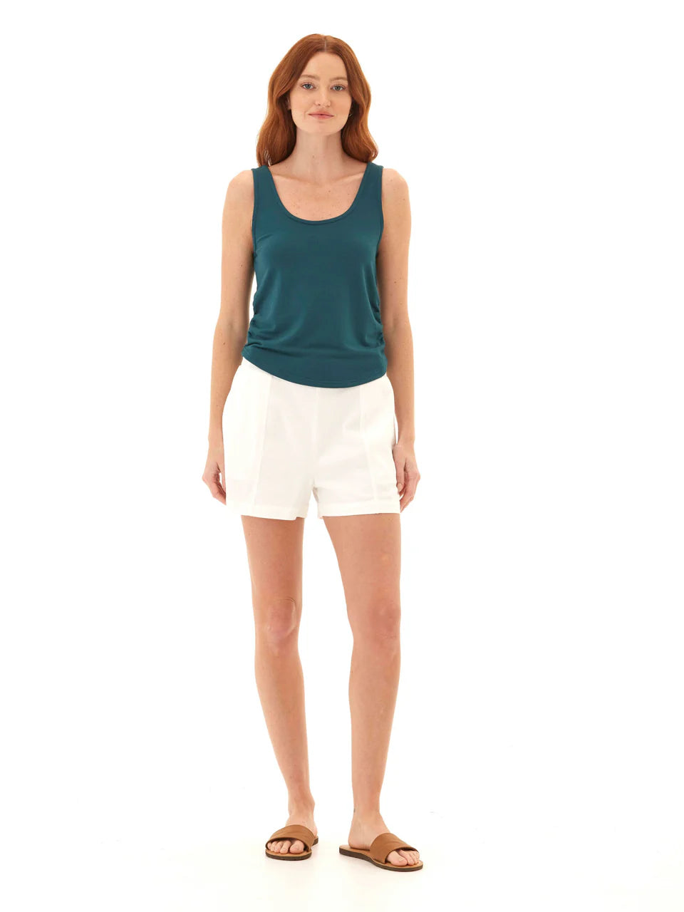 Juliette Modal Terry Ruched Tank - Serrano - BAY WINDOW