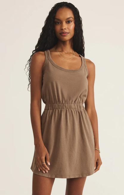Keegan Mini Dress - Iced Coffee - BAY WINDOW
