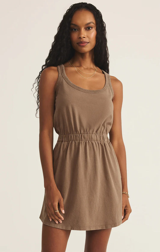 Keegan Mini Dress - Iced Coffee - BAY WINDOW