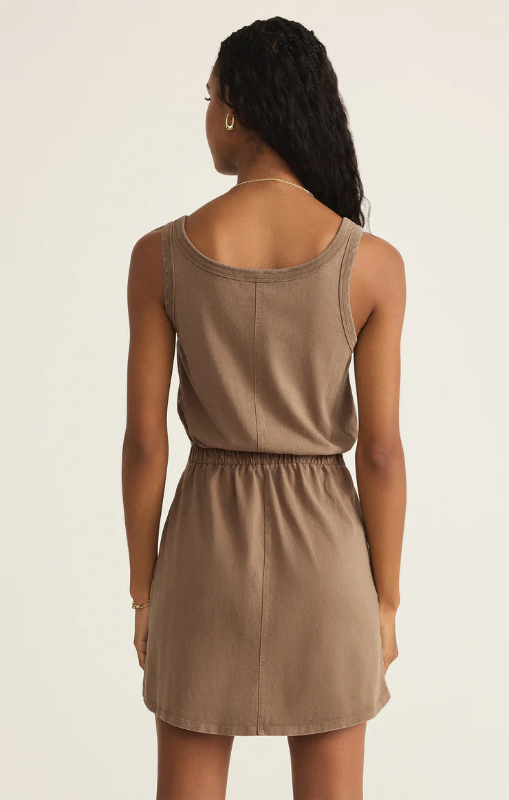 Keegan Mini Dress - Iced Coffee - BAY WINDOW
