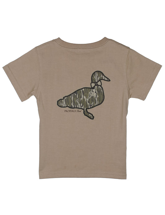 Boys Mossy Oak Camo Logo SS