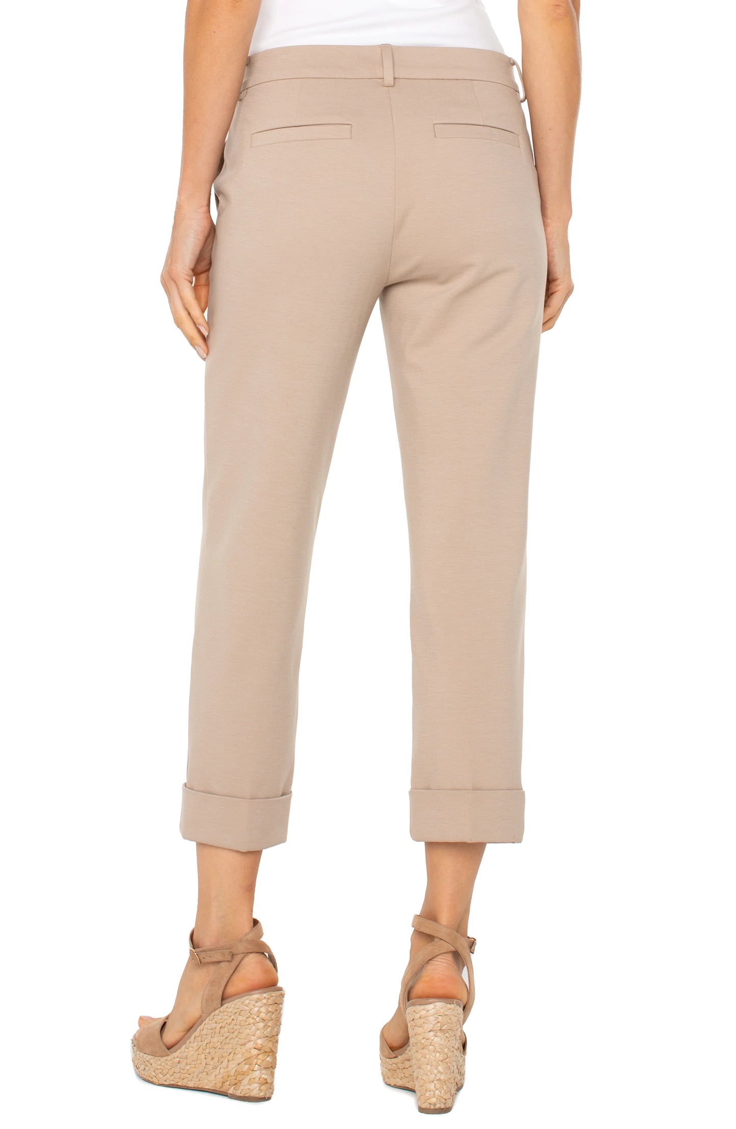 Kelsey Crop Trouser - Biscuit Tan