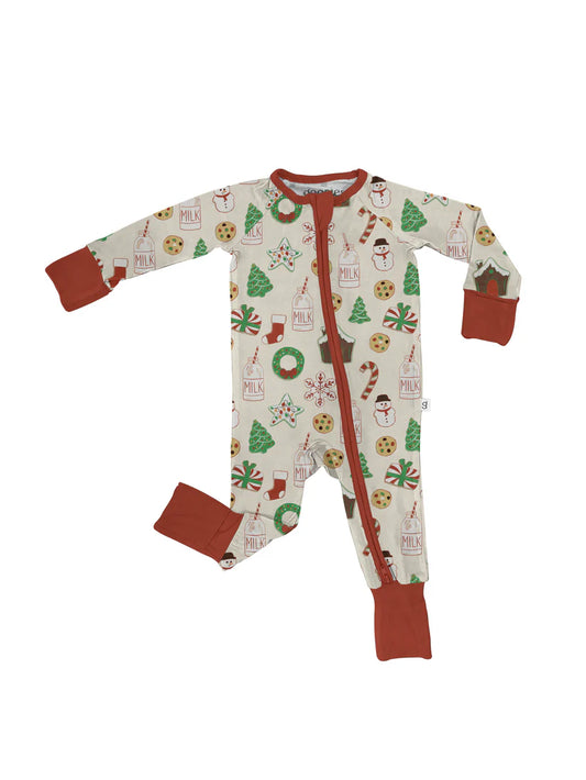 LS Zip Pajamas - Christmas Cookies