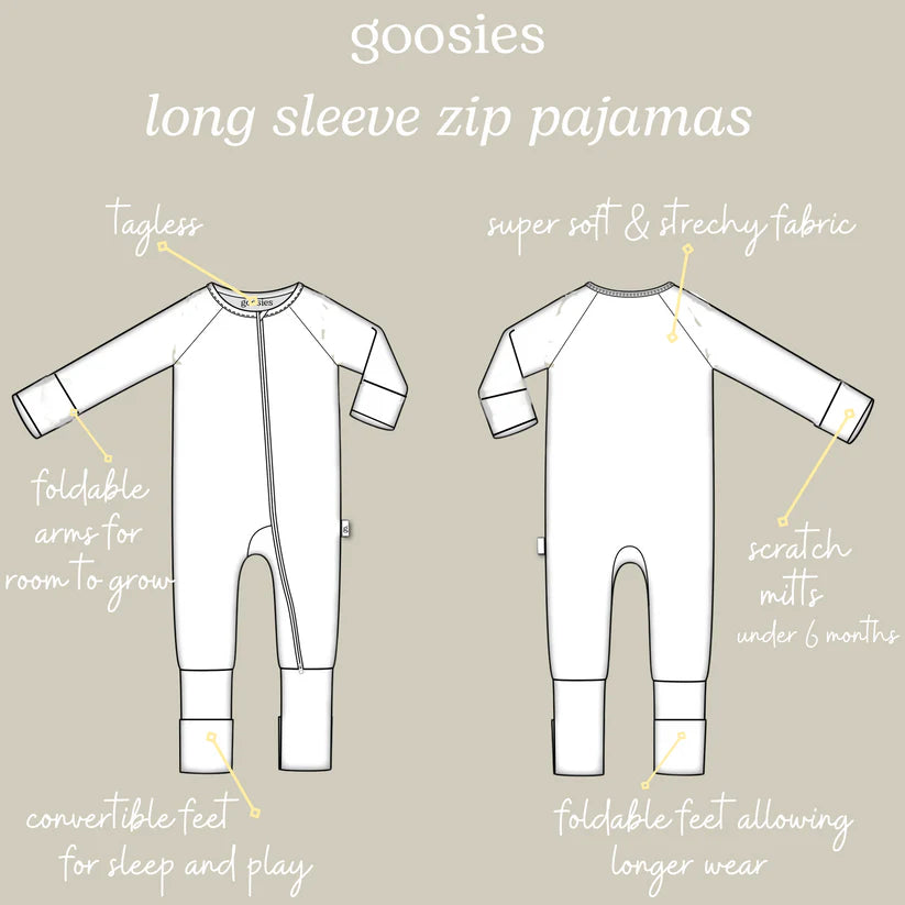 LS Zip Pajamas - Pelicans