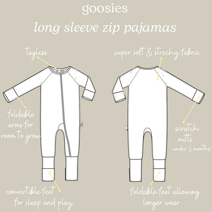 LS Zip Pajamas - Pelicans