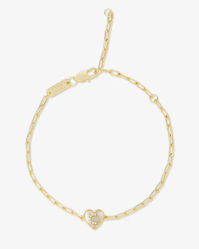 Love Letters Heart Bracelet - Gold