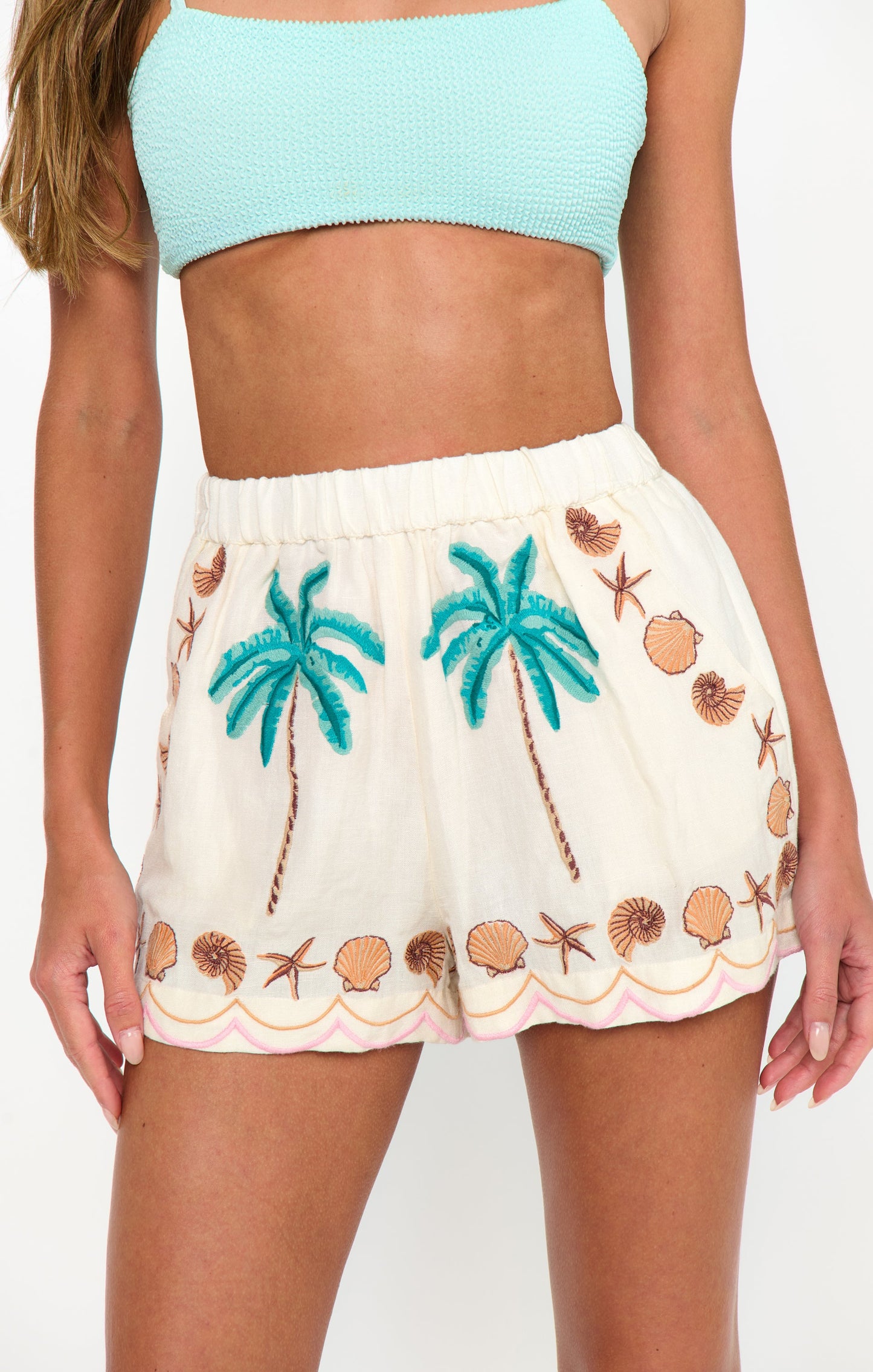 Hendrix Shorts Beachfront Embroidery