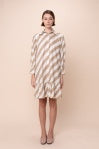 Mabel - Creme Brulee Stripes - BAY WINDOW