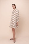 Mabel - Creme Brulee Stripes - BAY WINDOW