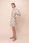 Mabel - Creme Brulee Stripes - BAY WINDOW