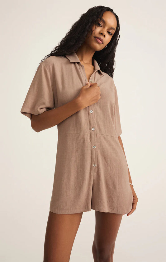 Marcell Romper - Iced Coffee