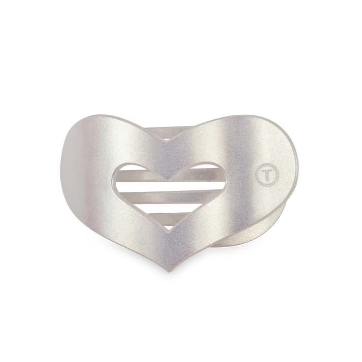 Mother of Pearl Heart Flat Clip - Medium - BAY WINDOW
