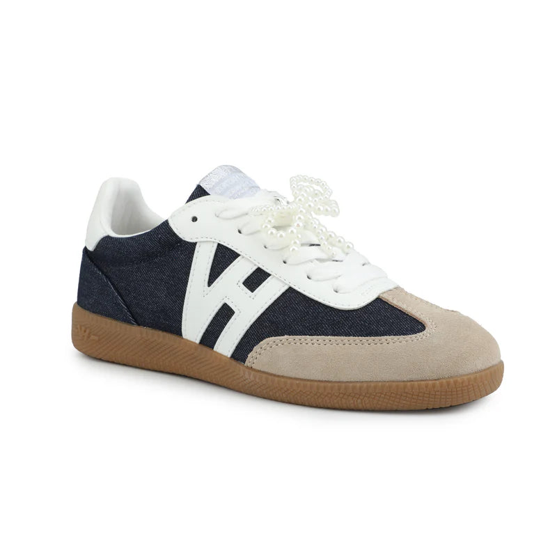 Nadia 2 - Dark Denim/Taupe/White