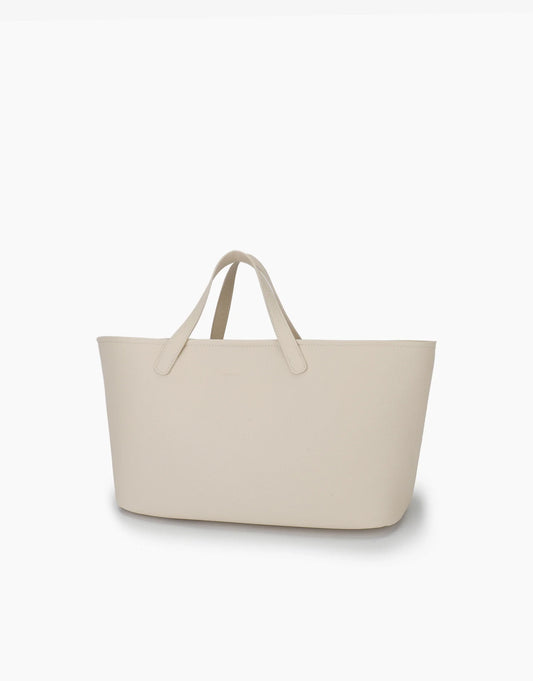Nala Short East West Tote - Cream