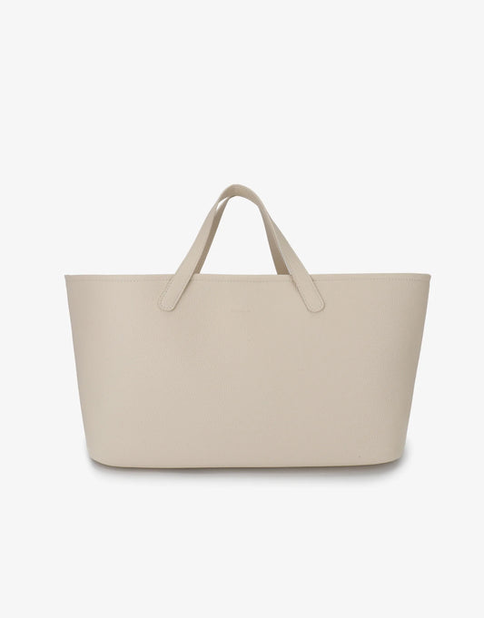 Nala Short East West Tote - Cream