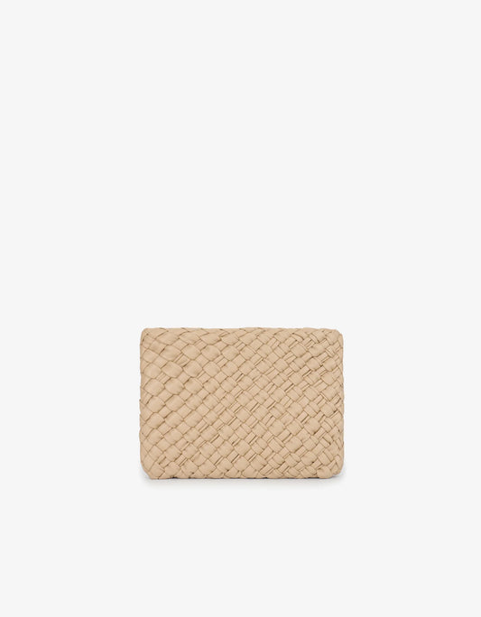 Nieves Woven Clutch - Light Tan
