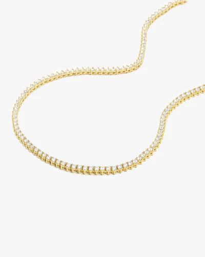 Not Your Basic Tennis Necklace 18" - BAY WINDOW