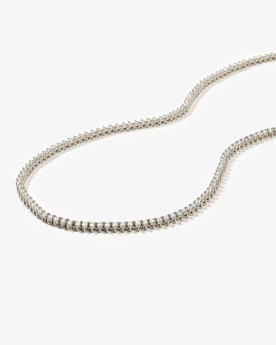 Not Your Basic Tennis Necklace 18" - BAY WINDOW