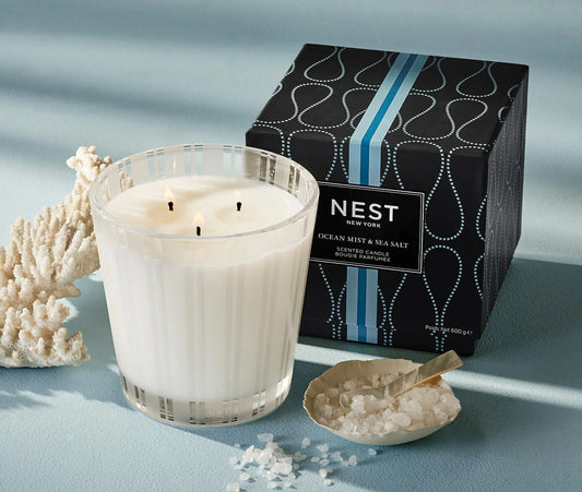 Ocean Mist & Sea Salt 3-Wick Candle - BAY WINDOW