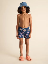 The King of the Seas (Boys Classic Swim Trunk - Shorter) - BAY WINDOW