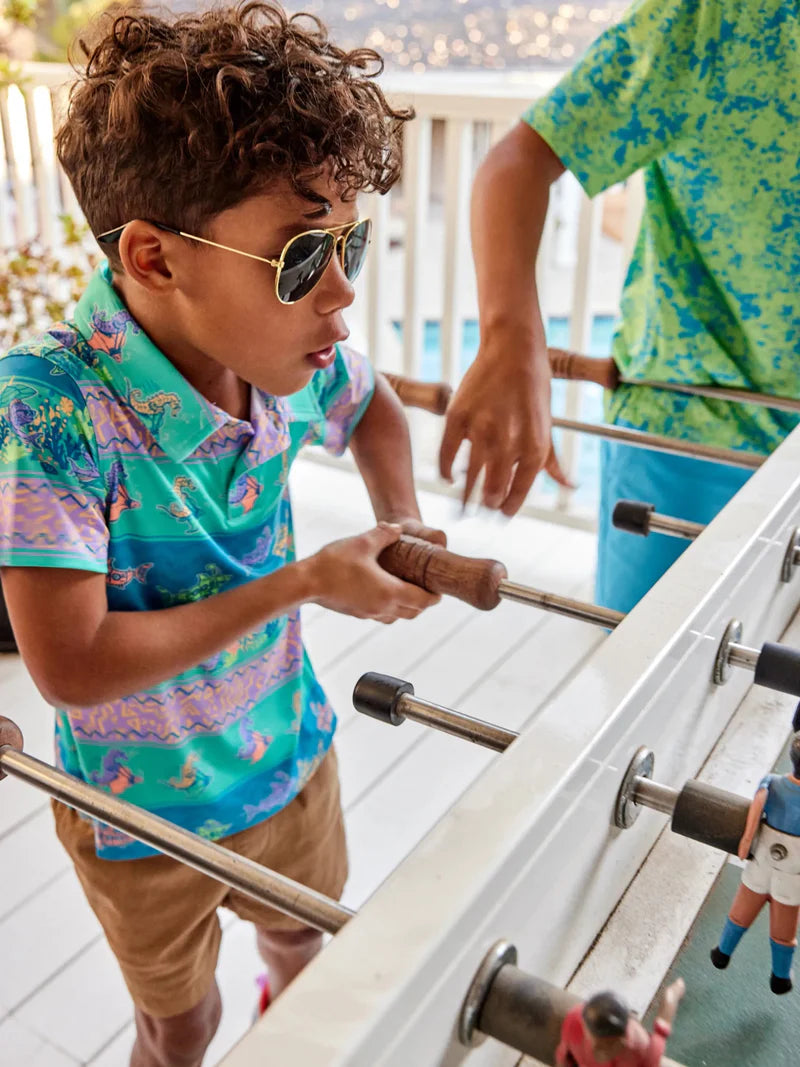 The Lil Neptune's Weekend Wear (Toddler Performance Polo) - BAY WINDOW