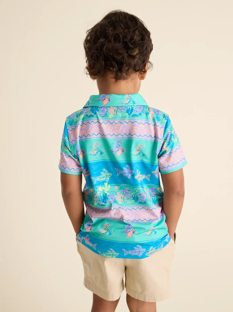 The Lil Neptune's Weekend Wear (Toddler Performance Polo) - BAY WINDOW