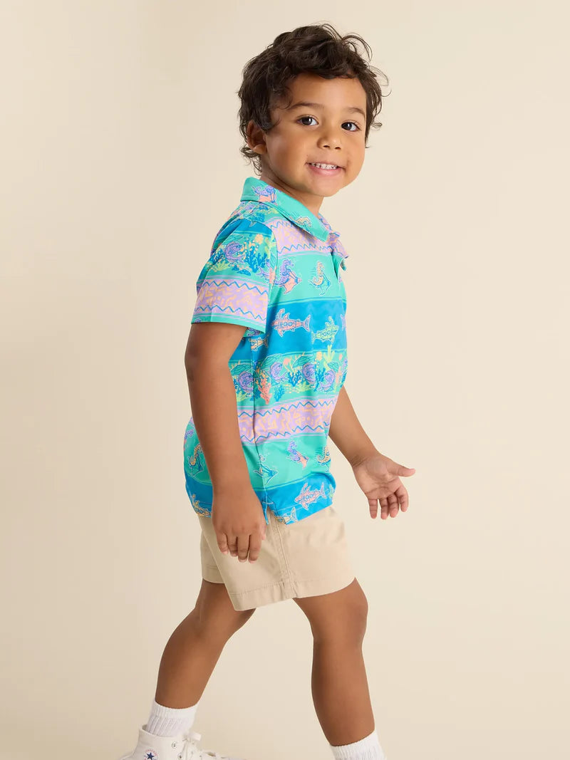 The Lil Neptune's Weekend Wear (Toddler Performance Polo) - BAY WINDOW