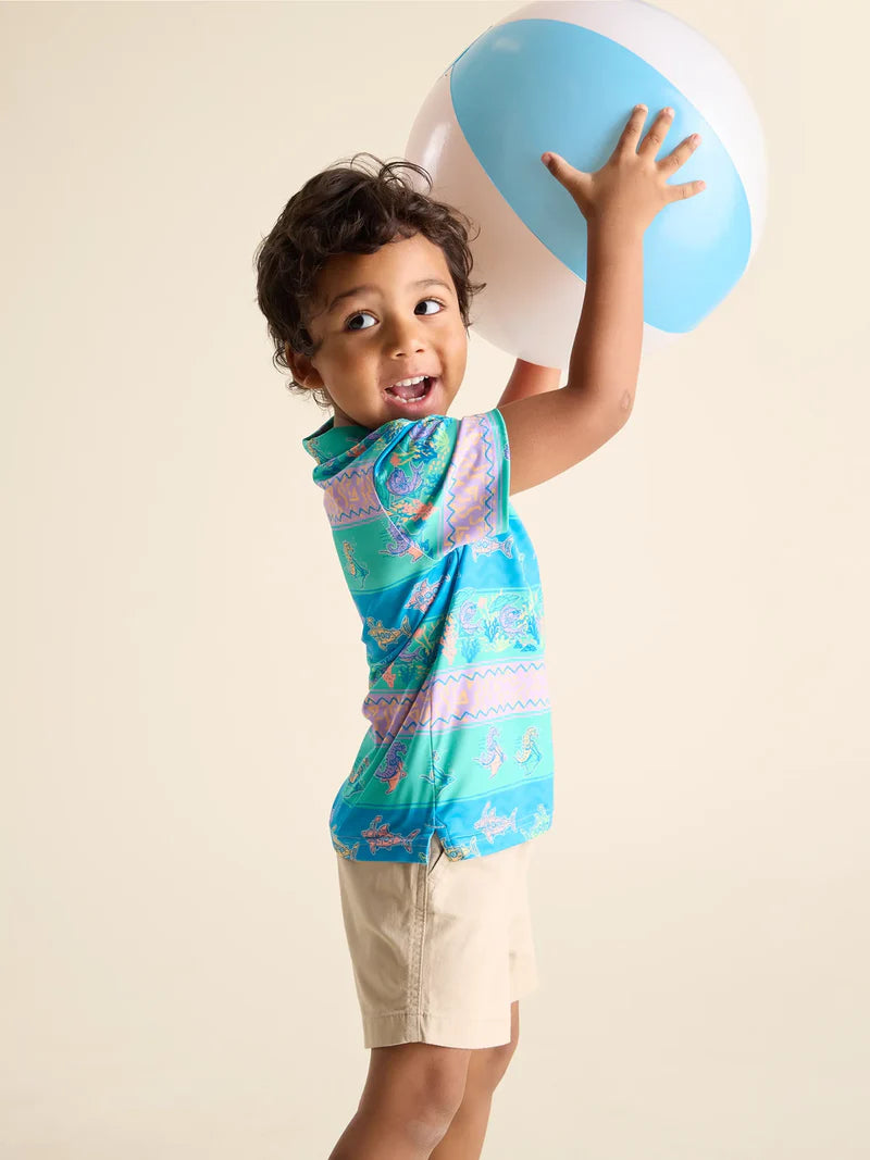 The Lil Neptune's Weekend Wear (Toddler Performance Polo) - BAY WINDOW
