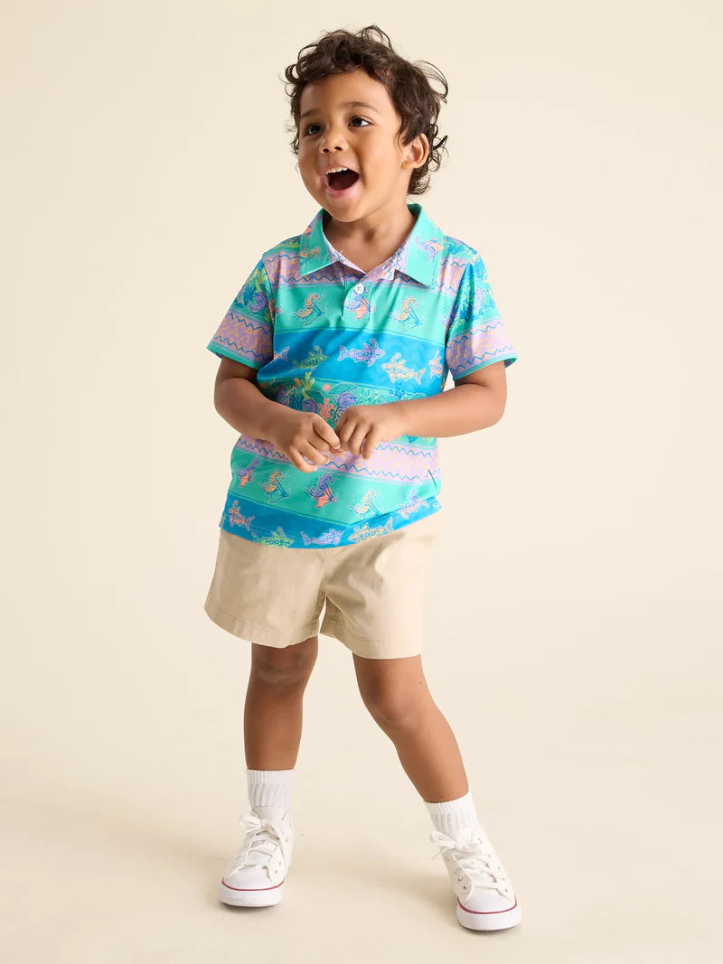 The Lil Neptune's Weekend Wear (Toddler Performance Polo) - BAY WINDOW