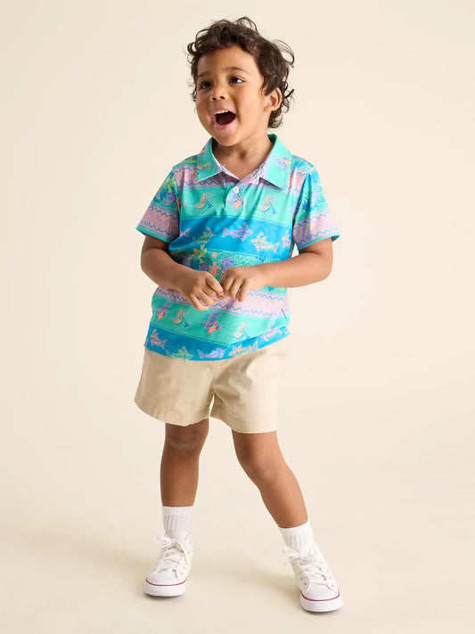 The Lil Neptune's Weekend Wear (Toddler Performance Polo) - BAY WINDOW