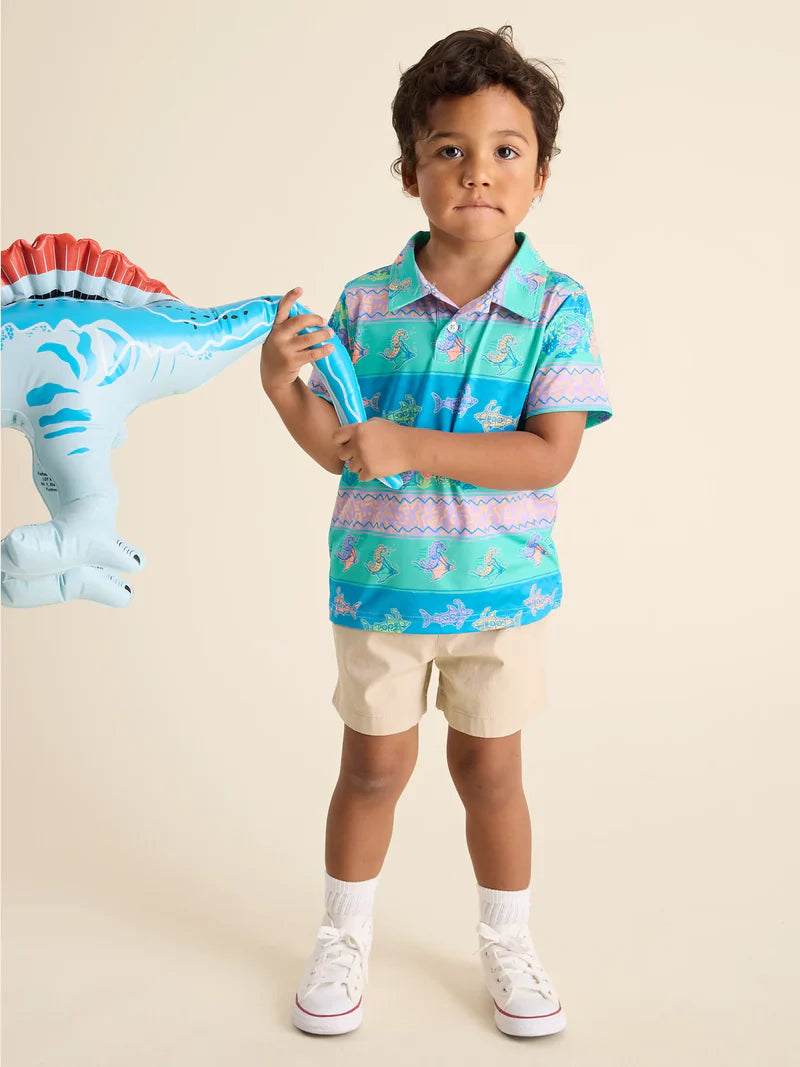 The Lil Neptune's Weekend Wear (Toddler Performance Polo) - BAY WINDOW