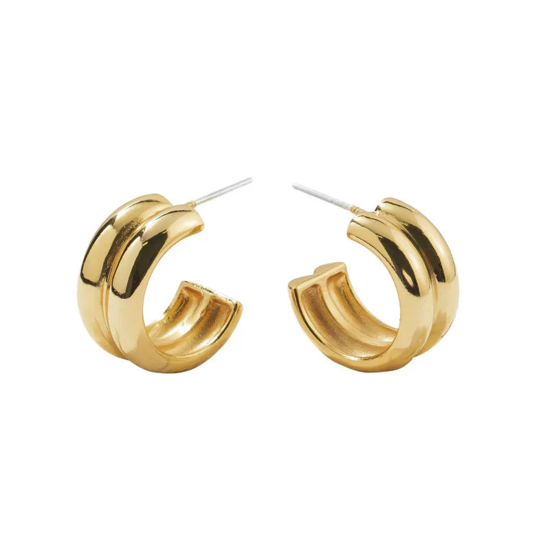 Twin Gold Hoops
