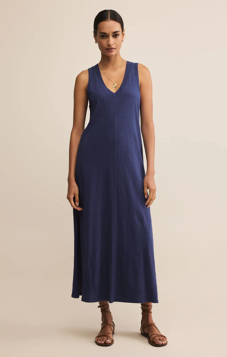 Palisades Midi Dress - Yacht Blue - BAY WINDOW