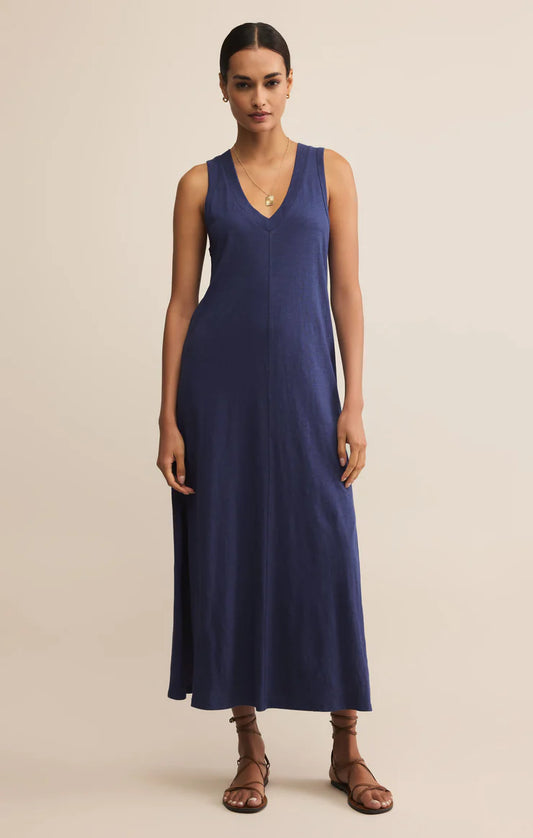 Palisades Midi Dress - Yacht Blue - BAY WINDOW