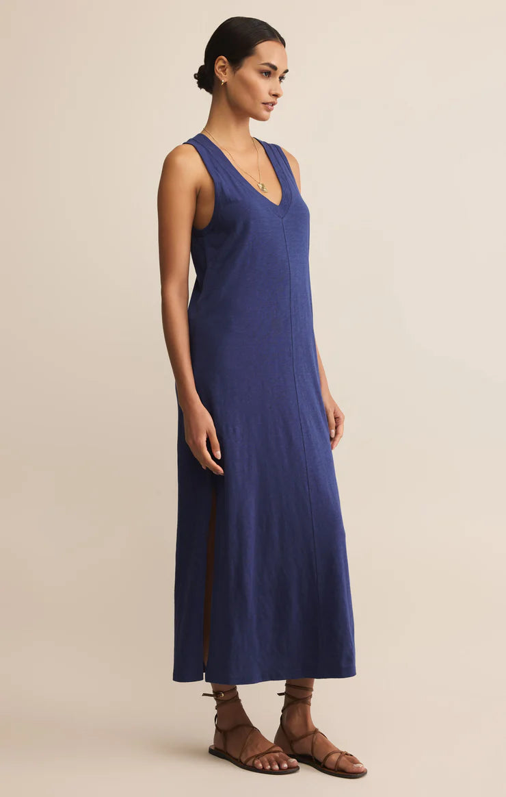 Palisades Midi Dress - Yacht Blue - BAY WINDOW