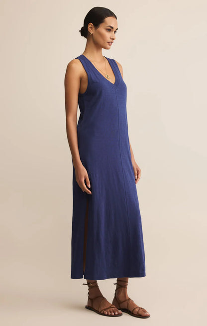 Palisades Midi Dress - Yacht Blue - BAY WINDOW