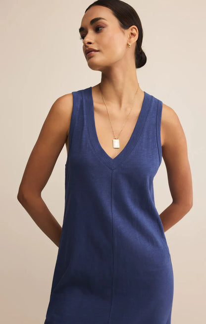 Palisades Midi Dress - Yacht Blue - BAY WINDOW