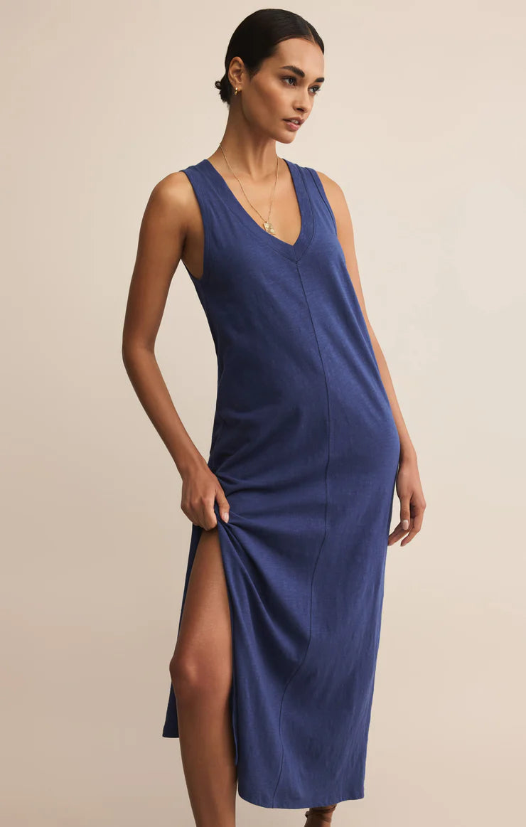 Palisades Midi Dress - Yacht Blue - BAY WINDOW