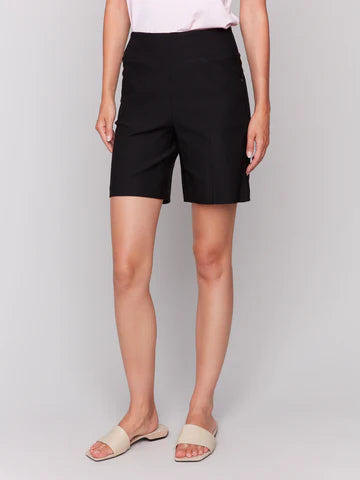 Pull On Short with Pockets - Black - BAY WINDOW