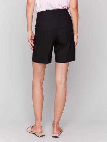 Pull On Short with Pockets - Black - BAY WINDOW