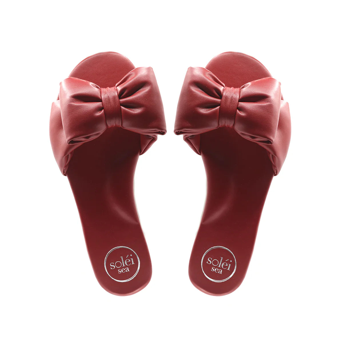 Rafie Bow Slide Sandal - Poppy