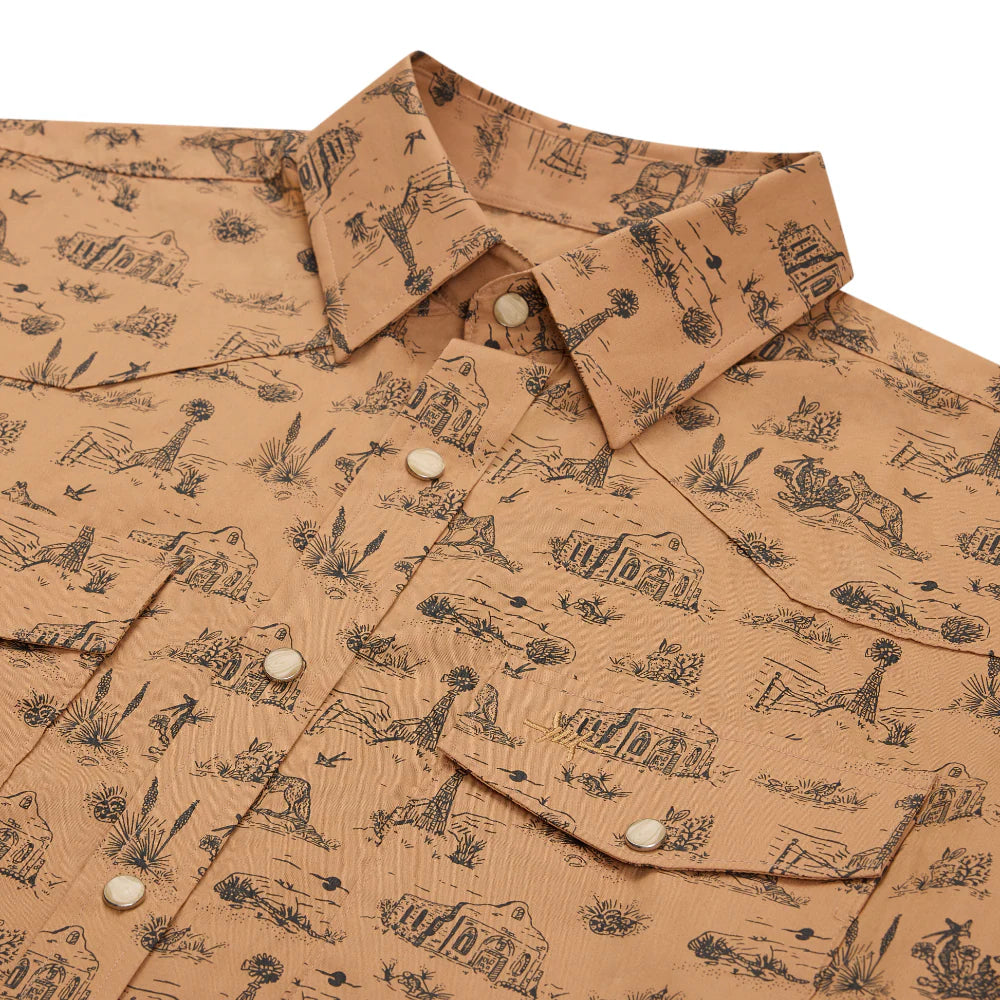 Ranger Pearl Snap Short Sleeve - West Texas Toile - BAY WINDOW