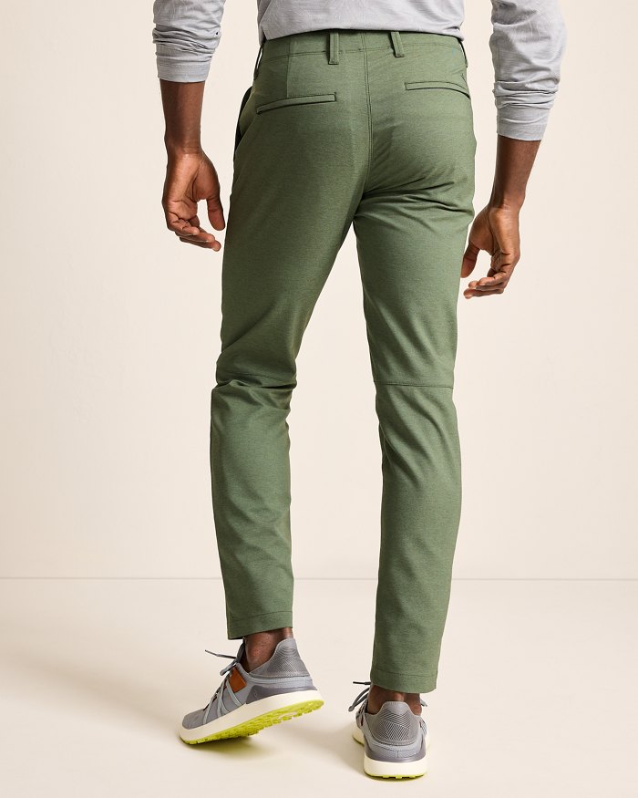 On Par Islandzone Flat Front Pants - 16898 Palm Moss