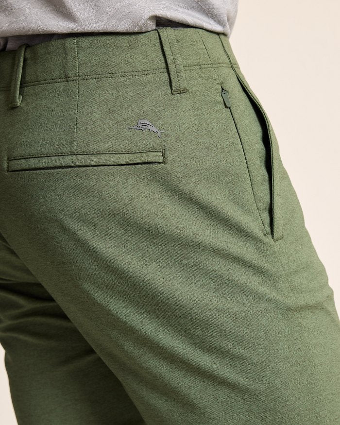 On Par Islandzone Flat Front Pants - 16898 Palm Moss